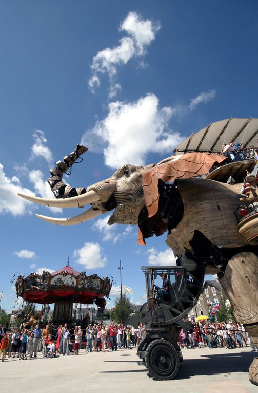 Eléphant de l'Ile de Nantes Royal de Luxe - Photos Thierry Weber Photographe La Baule Guérande