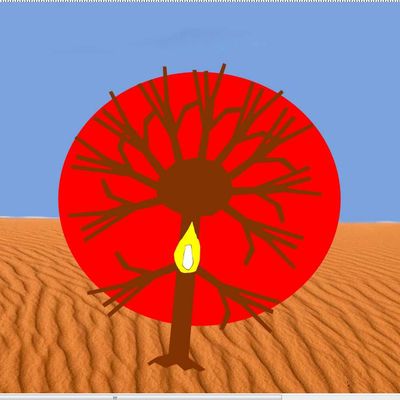 Symbole du buisson ardent dans la Bible