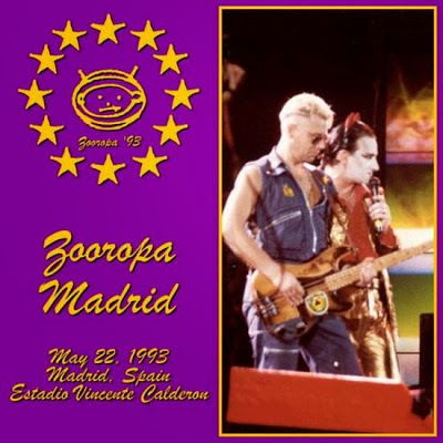 U2 -ZOO TV Tour -22/05/1993 -Madrid -Espagne- Estadio Vincente Calderon 