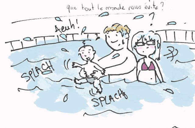 En direct des Bébés Nageurs : Léon s'éclate à la piscine !!!