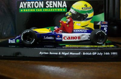 Williams FW14, Ayrton Senna et Nigel Mansell (Minichamps)