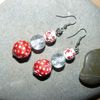 Boucles d'oreilles rouge passion