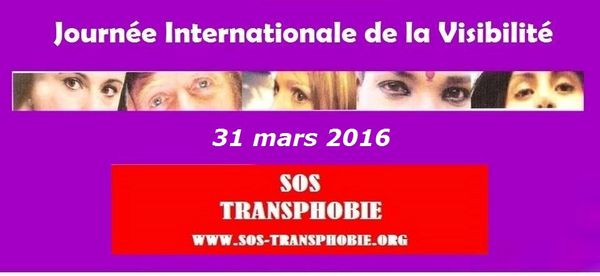 Journée Internationale de la Visibilité Transgenre, 31 mars 2016