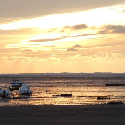 Coucher de soleil à Cassy, sur le Bassin d'Arcachon...