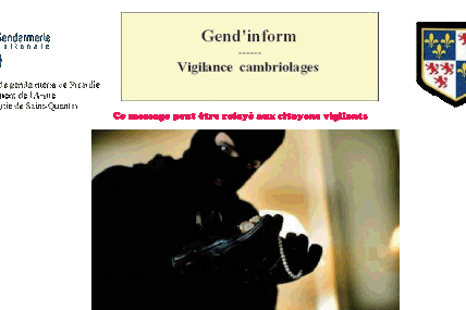 Info "Gendarmes de l'Aisne" 