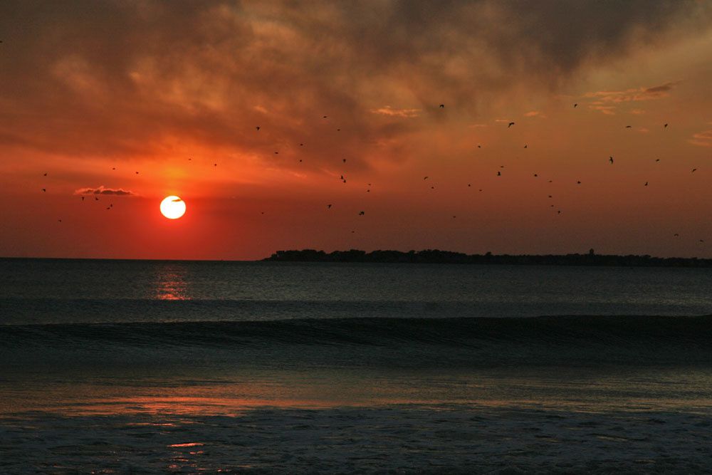 Couché de soleil baie de La Baule - Photos Thierry Weber Photographe de Mer Guérande La Baule