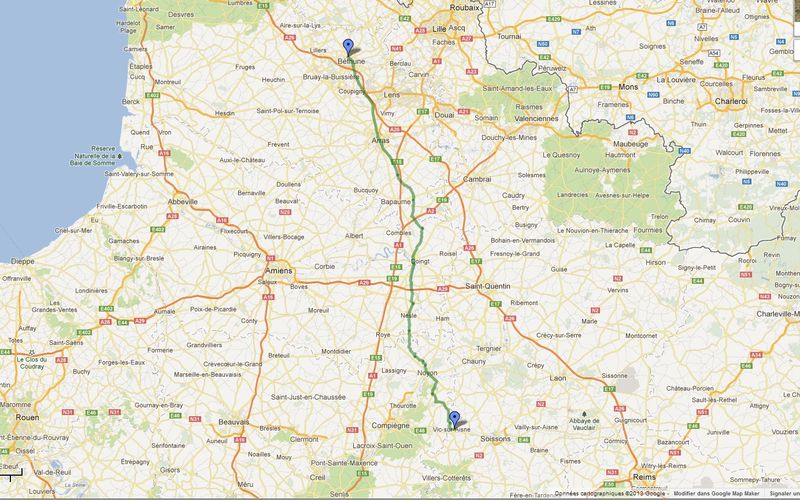 L'itinéraire : 5 jours, 650 kms