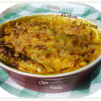 Gratin d'endives au curcuma