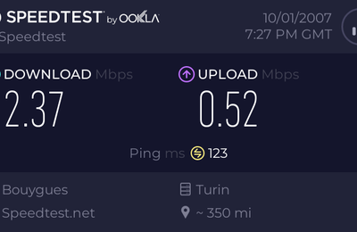 Testez la vitesse de votre connection Internet