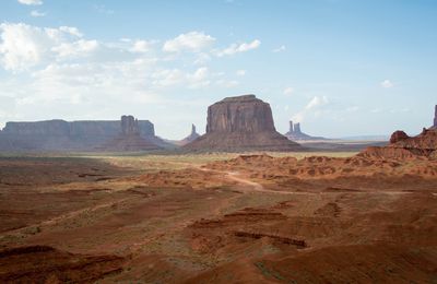 On the road to Monument Valley