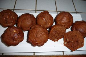 Muffins chocolat-banane