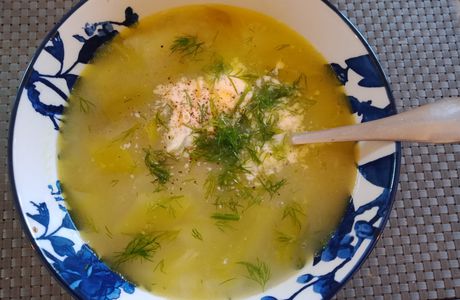 Soupe de poireaux aux herbes 🌿