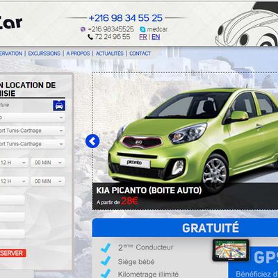 MedCar Location de voitures de tourisme en Tunisie à bas prix 