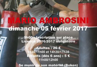 Stage privé: Mario Ambrosini à Toulouse