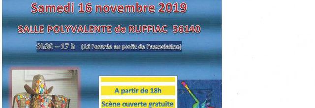  Le Samedi 16 Novembre 2019  à RUFFIAC (56140 )  ... - PUCES des COUTURIERES -  