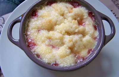 crumble pomme fraise