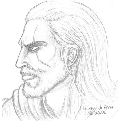 Visage de profil - Geralt de Riv