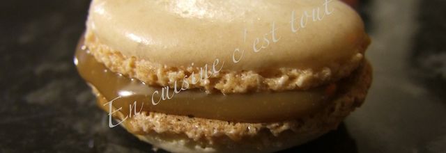 Macarons au café