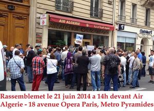 Suite à une action de protestation devant le siège de la compagnie à Paris