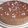 Gâteau mousse au chocolat et crème vanille