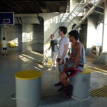 Match de basket 35° à l'ombre