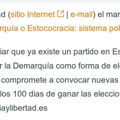 La Demarquía y la Libertad es posible
