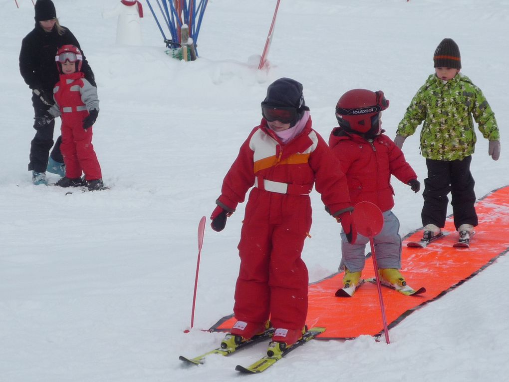 premire leçon de ski au Ballon d'alsace - fevrier 2010