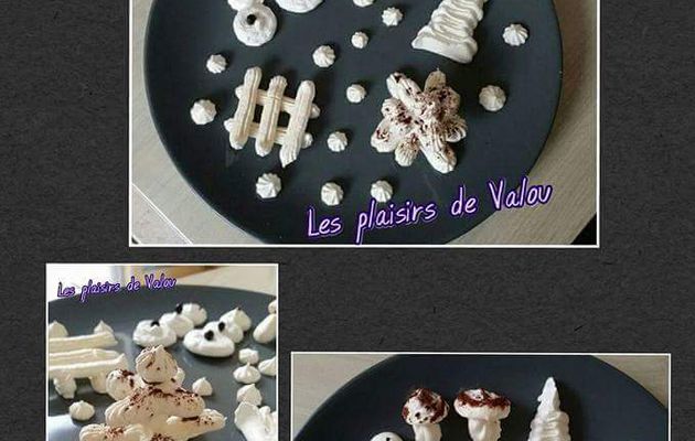 Mes décorations de fête en meringue 