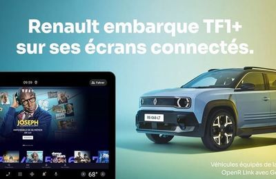 L'application TF1+ est maintenant disponible sur certains modèles de Renault !