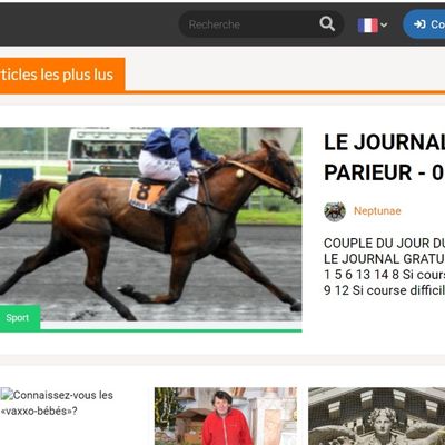 LE JOURNAL GRATUIT DU PARIEUR - 11 JANVIER 2024 - COUPLE DU JOUR DU TIERCE EN COUVERTURE
