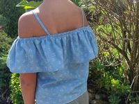 Coudre un Top Bardot - T-shirt à Volant - Tuto Couture DIY