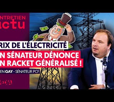 PRIX DE L'ÉLECTRICITÉ : FABIEN GAY, sénateur PCF, dénonce le racket organisé !