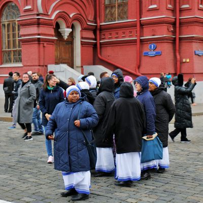 Les Missionnaires de la Charité de Mère Teresa, Place Rouge à Moscou