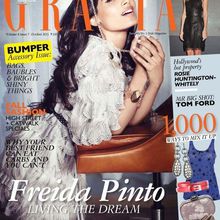 Freida Pinto est la cover girl de GRAZIA India (Oct. 2011)