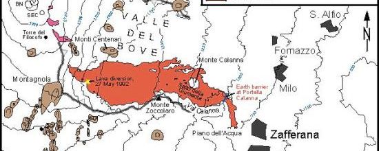 Etna - les éruptions historiques : de 1990 à 2003