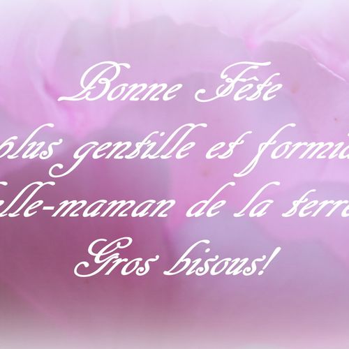 Cartes Bonne Fete Pour Une Gentille Belle Mere Helene Sf