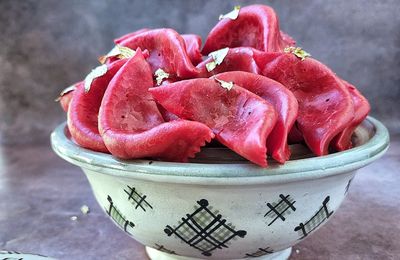 Cornes de gazelle à la rose et à la framboise