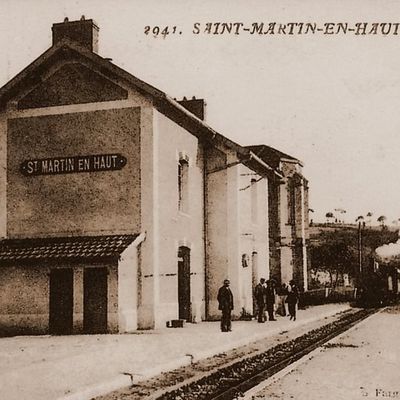 La Gare de Saint-martin-en-haut (69)