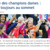 Lyon champion(ne) des champion(ne)s !!!! (Le Figaro, L'Equipe, Le Monde)