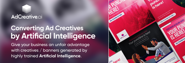 Bring your ad creative game to the next level with AdCreative.ai!