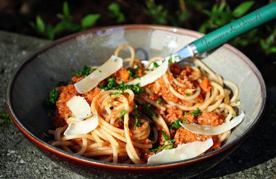 Spaghettis complètes à la sauce bolognaise (Soup & plus)