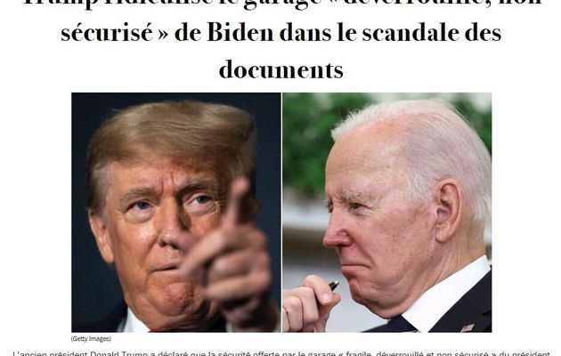 Trump ridiculise Biden