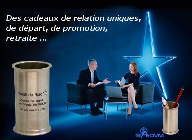 Gravure des logos d'entreprises pour cadeaux de relation, fin d'année, remerciements, jubilés