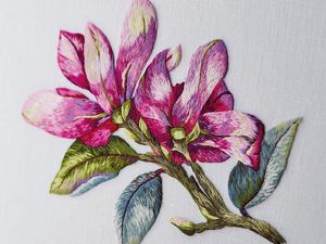 &quot;A passion for Needlework&quot; : &quot;Les magnolias&quot;