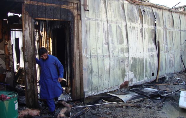 Officials investigate fire at #Houston Islamic...