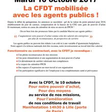 Manifestation fonctions publiques mardi 10 Octobre 14h30 à Lille porte de Paris!!!