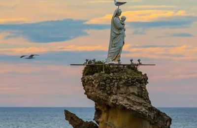 le rocher de la vierge Biarritz Janvier 2020