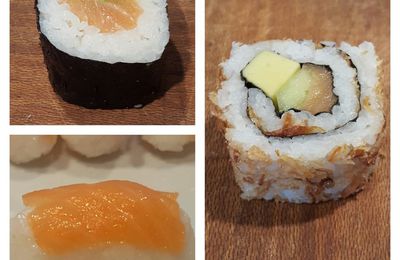 Les nigiri sushi, makis et california rolls