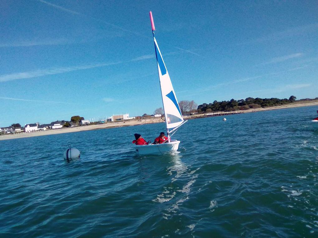 2ème séance de voile, lundi 26 mars: Sea, wind and sun !!!