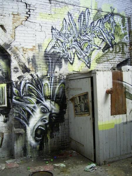 De jeunes artistes ont profité d'une papeterie abandonnée à Pont-Audemer (Eure 27)